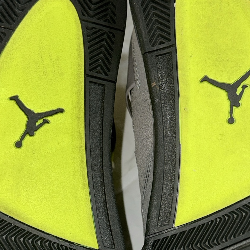 Nike Air Jordan 4‎ Retro SE Mid Neon 95 Cool Grey Gray Volt 12 - Picture 10 of 14
